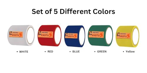 Image of PACKWHIZ Enhance Vastu Energy Colour Vastu Tape 4 Inch x 25 Meter | Bathroom, Toilet & Entrance Vastu Dosh Remedy | Negative Energy Correction & Zone Balancing Tape (Green, Pack of 1)