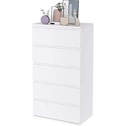 FOREHILL Cajonera con 5 Cajones, Mueble Almacenaje Madera Cover