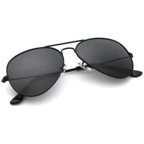 Image of KALIYADI Classic Aviator Sunglasses for Men Women Driving Sun glasses Polarized Lens UV Blocking