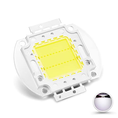 Chanzon �n�C�p���[ LED �`�b�v 20W �z���C�g (6000K-6500K / 600mA / DC 30V-34V / 20 ���b�g) �����P�x SMD COB �����̃R���|�[�l���g �_�C�I�[�h 20 W �d�������v �r�[�Y DIY �Ɩ�