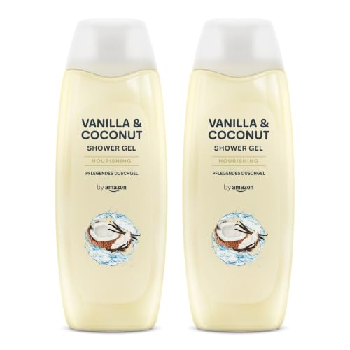 by Amazon Vanilla & Coconut Shower Gel 2 x 500ml