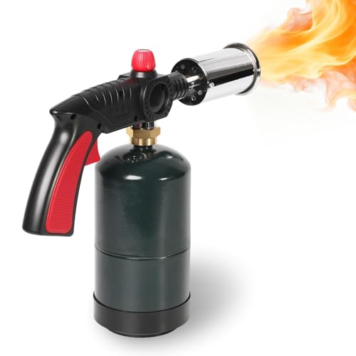 Heavy Duty Propane Torch 3272°F - Professional Multi-Use Torch with Adjustable Flame for Culinary, BBQ, Camping & Weed Burning (Tank Not Included)