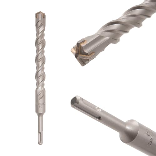Image of TAPARIA 25mm Cross Point Tip SDS Plus Hammer Drill Bit for Concrete /Masonry Drilling (HDC 25260, 25x200x260 mm)-Home, DIY, Professional, Construction, Brick, Wall-Drilling