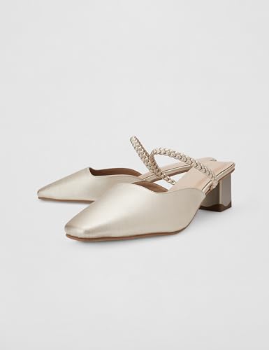 Image of Metro Women's Froh Feet Fashionable Block Heel Mules Featuring a Square Toe Design,