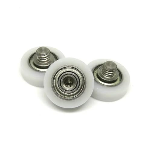 Roues lisses en plastique de 19 mm avec vis M5 BS60519-7C1L6M5 pour tiroir Lot de 5