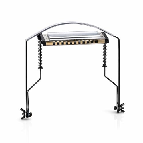 Harmonica Neck Holder Adjustable Harmonica Stand Soft Tubes Protection Harmonica Holder Fit for Different Brands of Harmonicas Suitable for 10 Hole Harmonicas