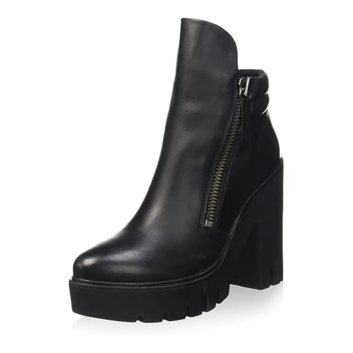 Bottes en Cuir Crime London 32180A15B d'une finition haut de gamme avec talon et plateau