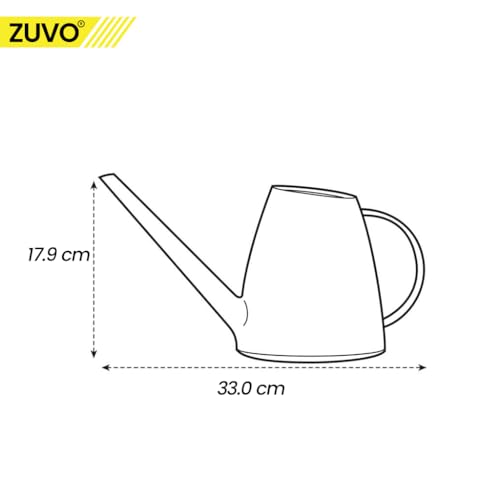 Gieter Indoor 1,8 L - Perfect Tuingereedschap voor het besproeien van kamerplanten - 33 x 17 cm - Mini Gieters - Groen - Zuvo - Afbeelding 3