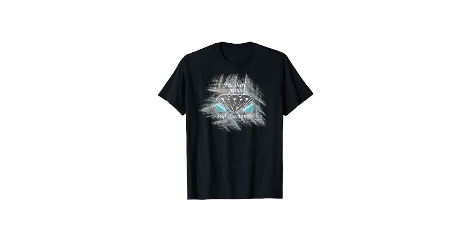 Amazon.com: Tee shirts, jeans and diamonds. Fractal. T-Shirt