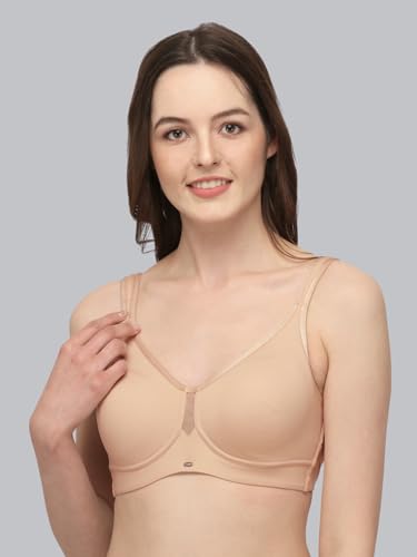 Image of SOIE Women Solid Full Coverage Polyamide Spandex Minimiser Non Padded Non Wired Bra Combo Pack of 2