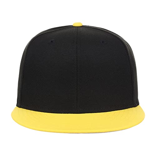 Image of Lids Blank Premium Full Court w /Colored Under Visor Fitted Cap
