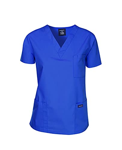 Dagacci Scrubs Medical Uniform Women and Men Scrubs Shirts Medical Scrubs Top Medium Royal