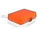 Menolana Double Sided Fishing Tackle Box Case Multifunction Removable Dividers Waterproof Fishing Hook Organizer Lure Box, Orange