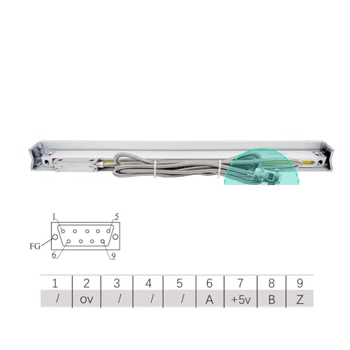 Linear Scale KA35 450mm~800mm 0.005mm 5μm 5V TTL miniatura 2