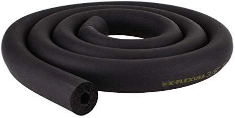 Air Conditioner Piping for Heat and Cold Foam Insulated Heat Tube 1/4" ID X 5/8" THK Insulation Air Conditioners Black