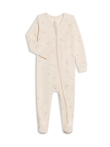 Image of Colored Organics Baby Zip-Up Footed Sleeper with 2-Way Zipper - Organic Cotton Pajamas