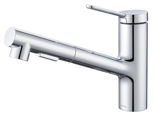 Kelleria Hochdruck Ausziehbare Küchenarmatur, Dual-Spülbrause, Wasserhahn Küche mit Brause Ausziehbar, Einhebelmischer Spültischarmatur Küche 120° Schwenkbar Wassersparend, Inkl Zubehör, Chrom