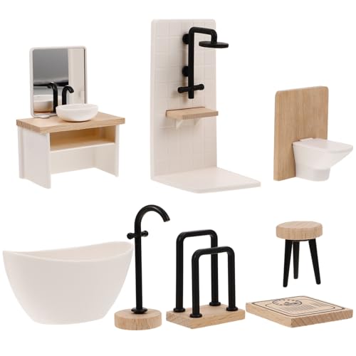 Mini meubles de salle de bain poupée pour créer une ambiance bien-être au 1:12