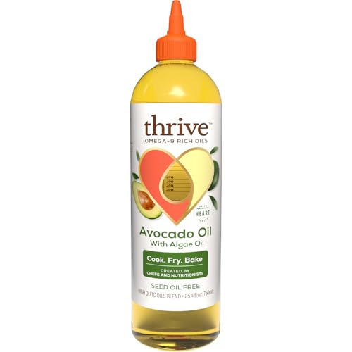 Thrive Avocado & Algae Cooking Oil Blend | 25.4 fl oz Squeeze Bottle
