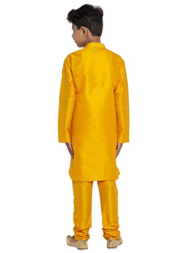 Image of KRAFT INDIA Boys Silk Kurta Churidar