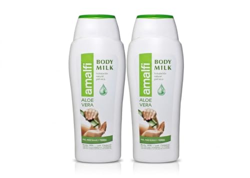 Body Milk con Aloe Vera, Hidratación Natural para Piel Seca, 500 ml, Pack de 2 Unidades