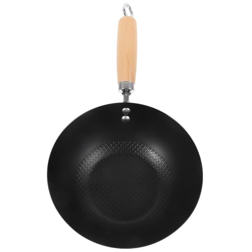 Wok pequeño de hierro forjado Hemobllo tradicional japonés miniatura 1