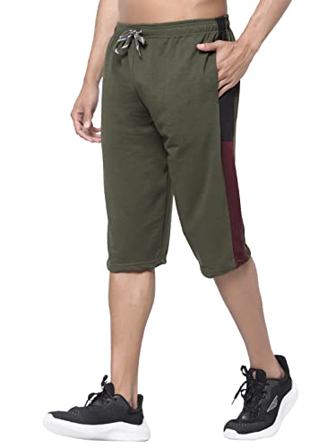 Image of KZALCON by Uzarus Men's Regular Fit Shorts Three Fourth Capri