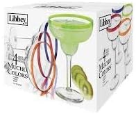 Libbey Colors Margarita Glass Set, 4-Piece