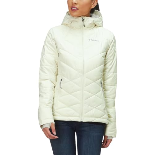Image of Columbia Women's Omni-Heat Reflective Heavenly Hooded Hiking & Trekking Down Standard Length Jacket