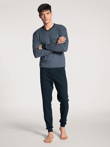 Men's Relax Streamline Pajama Jogger Set, 41767, Dark Sapphire, S2