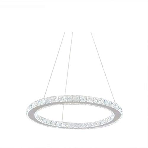 Preisvergleich Produktbild AILVO Kronleuchter, 1 Ring 40CM Crystal Deckenleuchte (warmes weißes Licht)