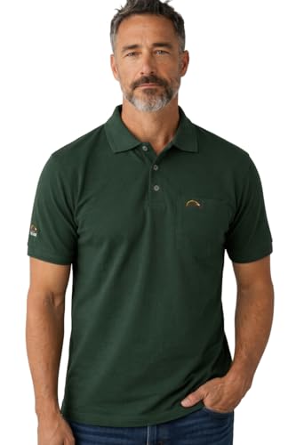 Image of Men Regular fit Polo Neck Front Pocket ||Pocket Embroidery Casual Wear T-Shirt||Half Sleeve Side on Sleeve Embroidery|| Button Closer t Shirt for Men