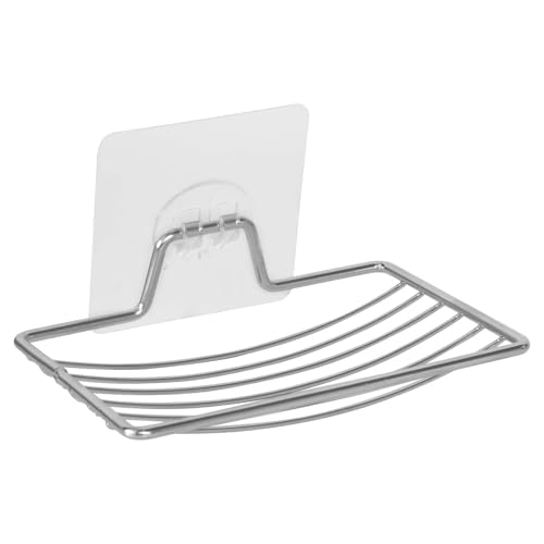 2 Piezas Jabonera de Acero Inoxidable, Jabonera Baño Adhesiva de Acero Inoxidable, Jabonera Ducha de Pared Sin Agujeros, para Ducha, Baño, Cocina, Fregadero