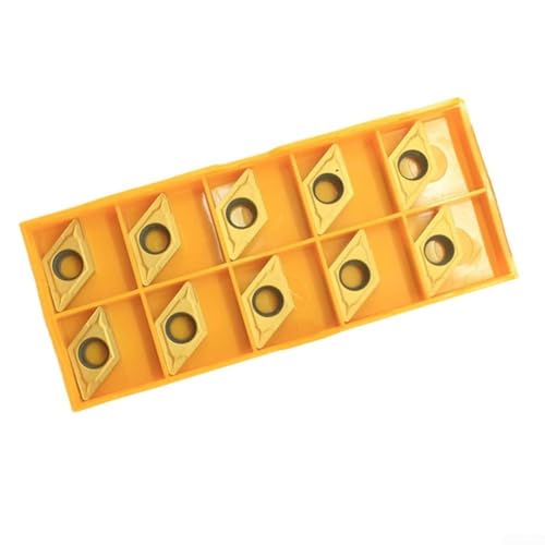 Lot de 10 inserts en carbure DCMT11T304, remplacement facile, adapté aux matériaux à haute dureté