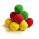 LandReCol 9 Stück Schaumstoffball, Softball für Kinder, Kleine Softball, 5 cm Bälle für Bällebad, Sicherer Indoor-Spielspaß mit Leuchtenden Farben, Ideal für Farbenlernen und Partyspiele
