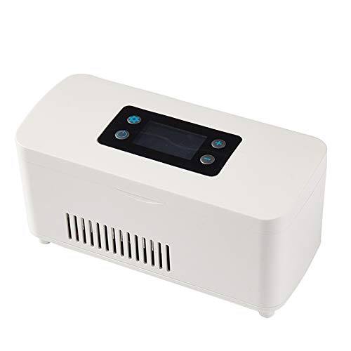 Mini-Kühlschrank Insulinkühler Reiseetui 2-18 Grad tragbarer Insulin-Kühlschrank, LED-Display tragbar für Familienauto Reisen
