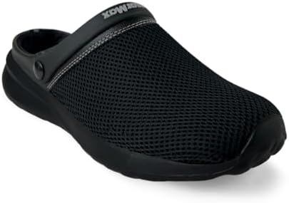 KazarMax mens Black Blue Ombre Clog