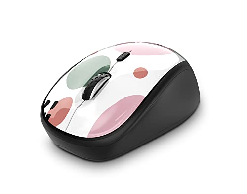 Trust Yvi Mouse Inalámbrico para Portátil con Micro Receptor USB, 800 1600 dpi, Usuarios Diestros Y Zurdos, Ratón Inalámbrico Compacto Óptico para PC, Mac - Rosado