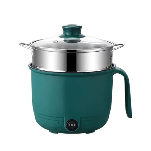 KYm287 - Mini olla arrocera multifuncional de 1,5 L, material antiadherente, para cocina KYm287 (verde, 17,5 x 17,5 x 19 cm)