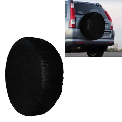 Image of Spare Tire Cover, Universal Fit for Trailer, RV, SUV, Truck and Many Vehicle, Waterproof & Dust-Proof PVC Leather Tire Wheel Soft Cover, 27-29 Inch Weatherproof Tire Protector (15 inch)