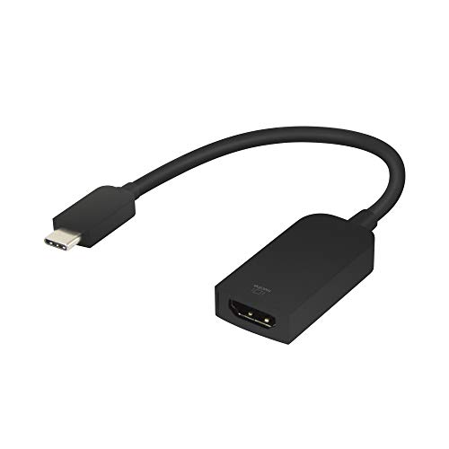 ADWITS USB 3.1 Type-C (Compatibile Thunderbolt 3) Adattatore Femmina Maschio-HDMI 4K 30Hz, Compatibile con Il Nuovo MacBook, Chromebook Pixel e Altro, Nero