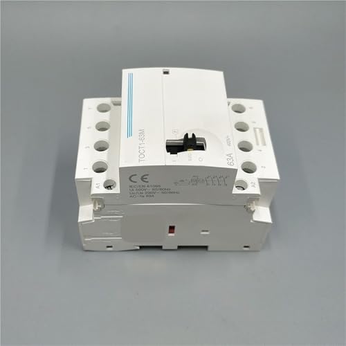 Contactor modular de CA TOCT1 4P 63A para riel DIN doméstico de 220V 2