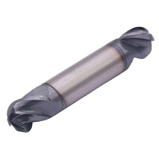 Image of BestParts 1 /2 inch Solid Carbide Ball Nose End Mill - Double End - AlTiN Coated, 4 Flute, 30 Degree Helix, 1 /2 inch Cutting Diameter, 1 /2 inch Shank Diameter, 5 /8 inch Length of Cut, 3 inch Overall Length