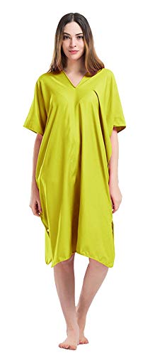 Icegrey Adultos Changing Robe Toalla Poncho con Capucha para Hacer Surf, Nadar Traje de Cambio, Talla única Verde