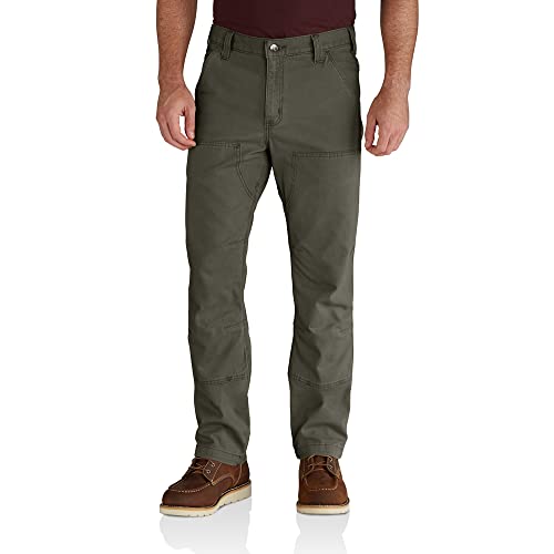 Carhartt Men's Relaxed Straight Rigby Double-Front Dungaree, Moss, W34 x L32