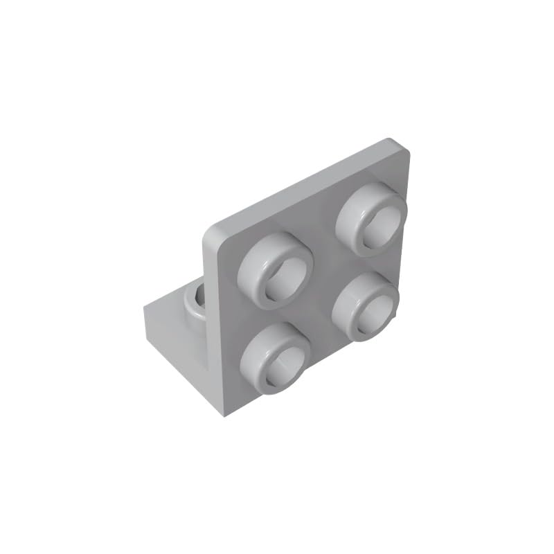 BrickBuddy Gobricks GDS-642 Bracket 1 x 2-2 x 2 Inverted 50PCS Compatible with Lego Toy 99207 DIY Parts and MOC Components for Major Brick Brands Color:Light Bluish Gray 194