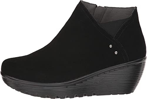 Skechers womens Parallel - Ditto Asymmetrical Collar Suede Bootie Ankle Boot, Black, 10 US | Image 7