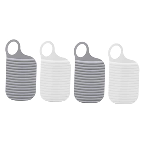 minkissy 4個搓衣板洗衣? 折りたたみ式防滑洗衣板 洗濯や靴底清掃に コン