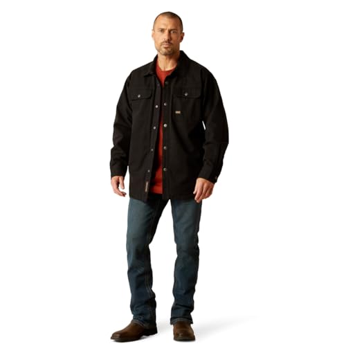 Ariat Men Rebar Canvas Shirt Jacket3