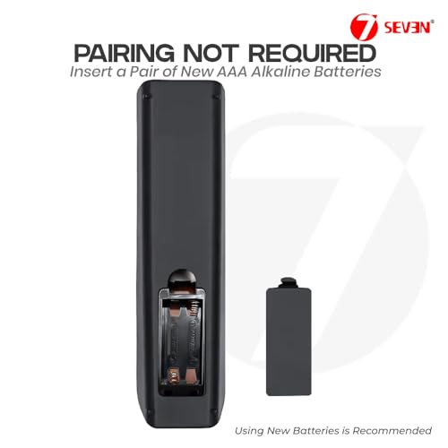Image of 7SEVEN Compatible with VU Lloyd Hisense Impex Micromax Smart TV Remote Control Model EN-83801 Suitable for LED LCD HD Ready Television - Match Keys Exactly with Existing Remote Controller